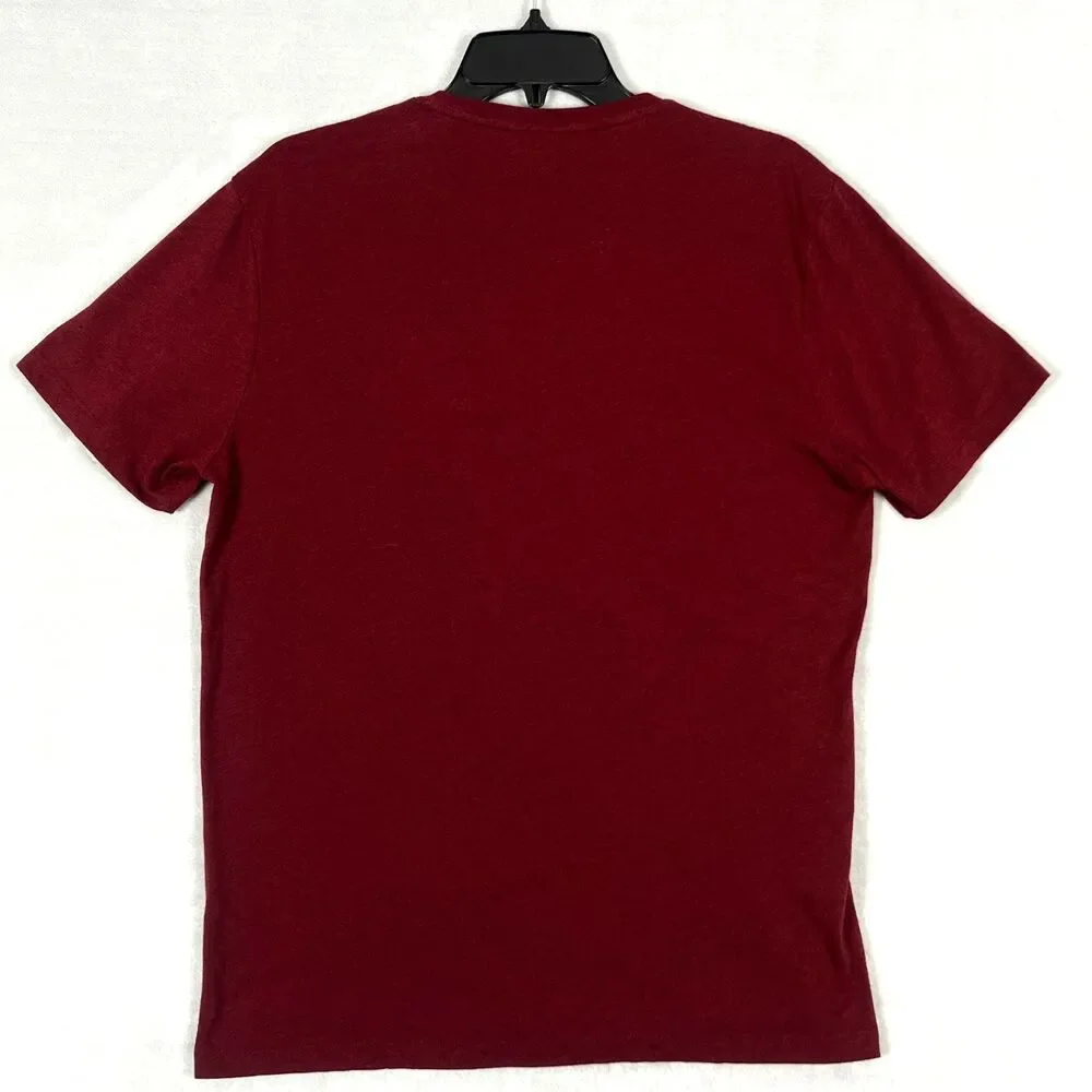 Banana Republic Men’s Graphic Tee Medium Maroon BR Logo T‑Shirt